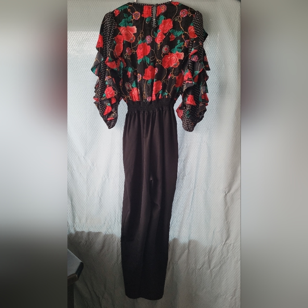 Vintage I.Magnin pantsuit SZ L - Picture 6 of 8
